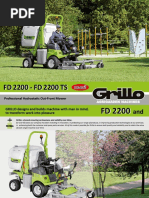 FD 2200 - FD 2200 TS: Professional Hydrostatic Out-Front Mower