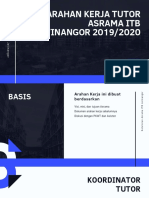 Organogram Dan Arahan Kerja Tutor Asrama Itb Jatinangor 2019 - 2020