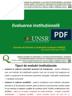 Evaluarea - Instituțională