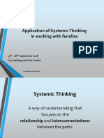 Applying Systemic Thinking to Working with Families