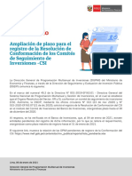 Comunicado CSI