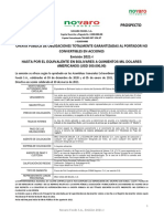 Prospecto Novaro Emisión 2021-I - Obligaciones USD 500.000 Indexada Def