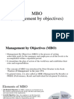 MBO (Management by Objectives)