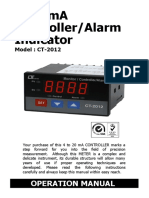 4-20 Ma Controller/Alarm Indicator: Operation Manual