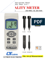 Air Quality Meter: ISO-9001, CE, IEC1010