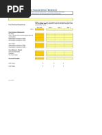 Input For Financial Drivers Worksheet