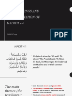 The Teachings and Implementation of Hadith 1-3: Islamiyat 0493