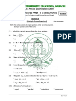 XII Maths Model