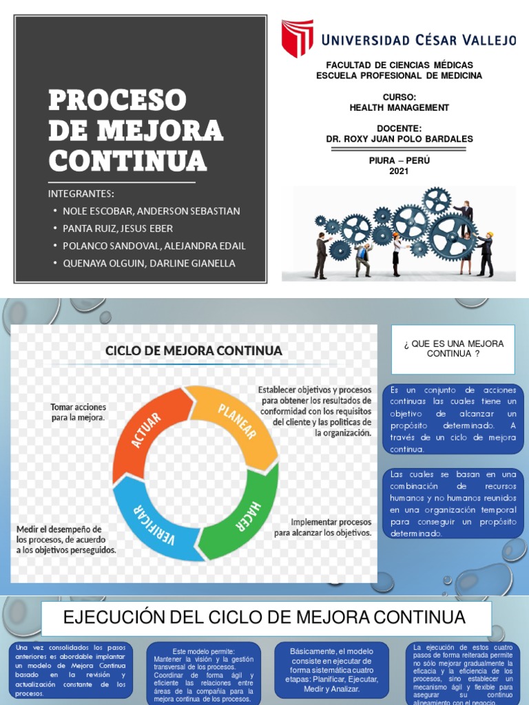 Proceso de Mejora Continua en Salud | PDF | Análisis FODA | Business