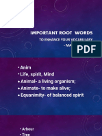 Important Root Words - 17