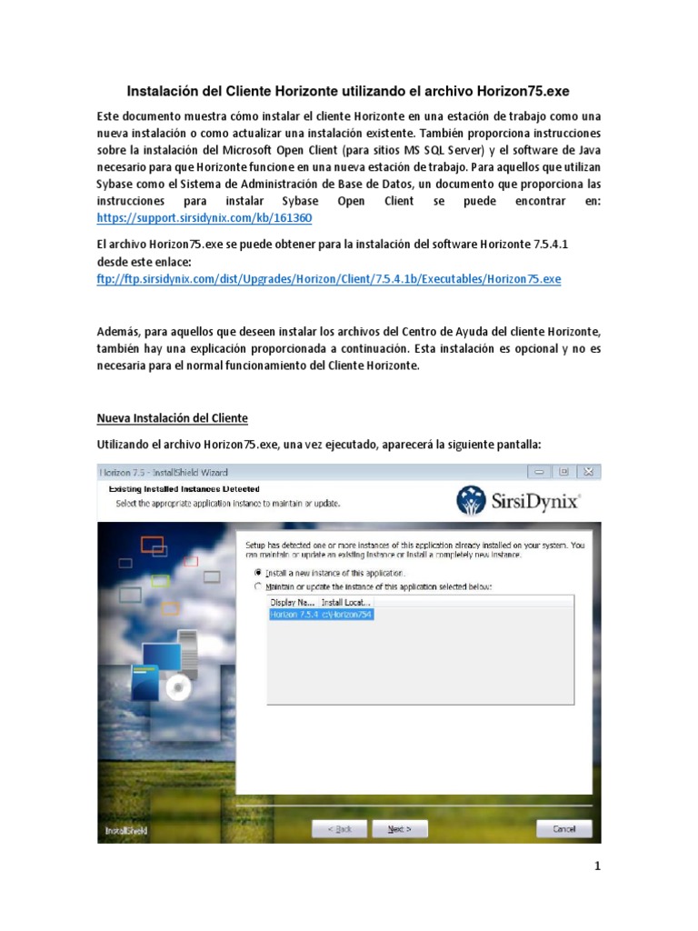 Instalación de Sybase Open Client | PDF | Servidor SQL de Microsoft ...