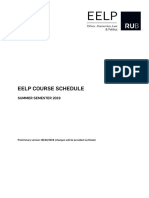 MA EELP - Course Catalogue - Summer 2019