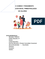 Planificación anual trimestralizada de valores primaria