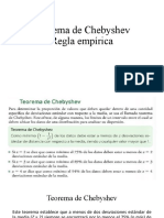 Teorema de Chebyshev y Regla Empirica