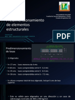 1.1 Predimensionamiento de Elementos Estructurales