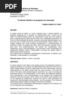 O método dialético na pesquisa em educação