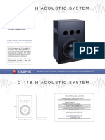 C-118-H Acoustic System: Screen Channel Cinema Sound System Especially Designed For Subwoofers