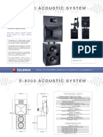 S-8000 Acoustic System: Three-Way Screen Channel Cinema Sound System For Large Capacity Theaters