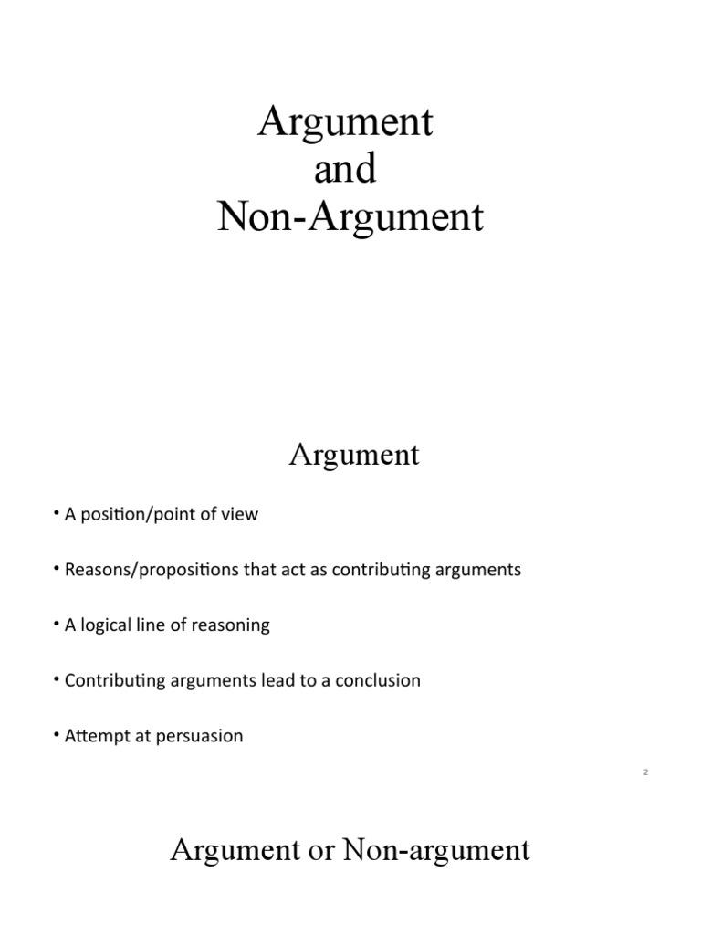 Understanding Argument and Non-Argument MSS | PDF | Argument | Climate ...