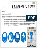 MAKE sure PPE reminder