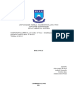 PORTIFÓLIO - UFCG - Estudos de Teoria e Metodologias Da História.