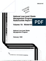 National Low-Level Waste Management Program Radionuclide Report Series Volume 10: Nickel-63