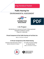 Hearing Handout Packet: Environmental Assessment