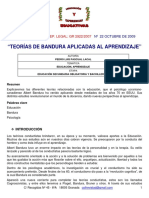 Teorías de Bandura Aplicadas a La Educación