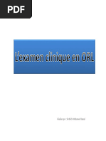Examen clinique en ORL