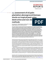 An Assessment of Oil Palm Plantation Aboveground Biomass Stocks On Tropical Peat Using Destructive and Non-Destructive Methods