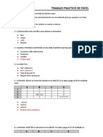 Trabajo práctico de Excel: funciones, fórmulas y operaciones básicas