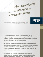 Procesos de Divorcio Por Mutuo Acuerdo o Consentimiento