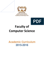 Faculty of Computer Science: Academic Curriculum