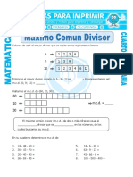 Maximo Comun Divisor 4to Prim