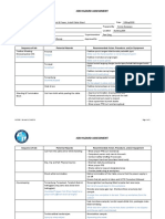 Job Hazard Assessment: Sequence of Job Potential Hazards Recommended Action, Procedure, And/or Equipment