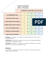 Informe de Desempeño