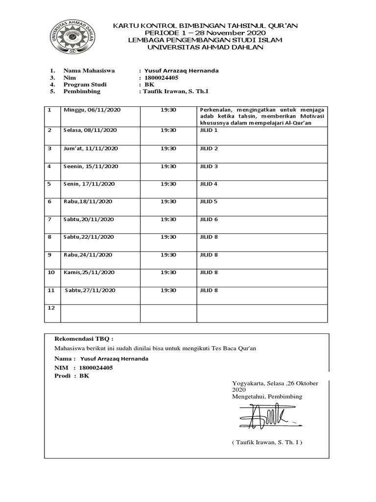 Bimbingan Tahsin Ke 5 | PDF