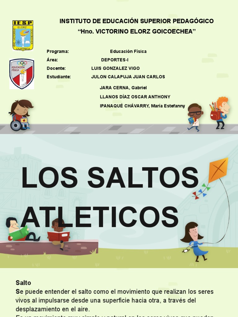 Tipos y Fases de Saltos Atléticos | PDF | Quitarse | Deporte del atletismo