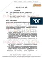 Circular #16. Conclusiones Reniones Rectores Departamento Sudeb. 22 de Junio 2021