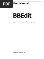 BBEdit 14.0 User Manual