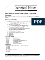 Technical Notes: Serial Protocol Converter II (SPC2) Setup - Single Port