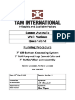 Santos 7'' HPC and TAMCAP Assembly - Running Procedure - Rev.3