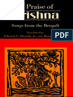 Edward C. Dimock JR., Denise Levertov - in Praise of Krishna - Songs From The Bengali-University of Chicago Press (1981)