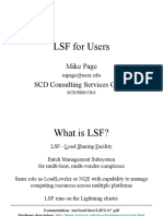 LSF For Users: Mike Page SCD Consulting Services Group