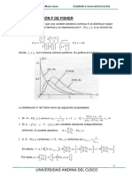 Distribucion F de Ficher