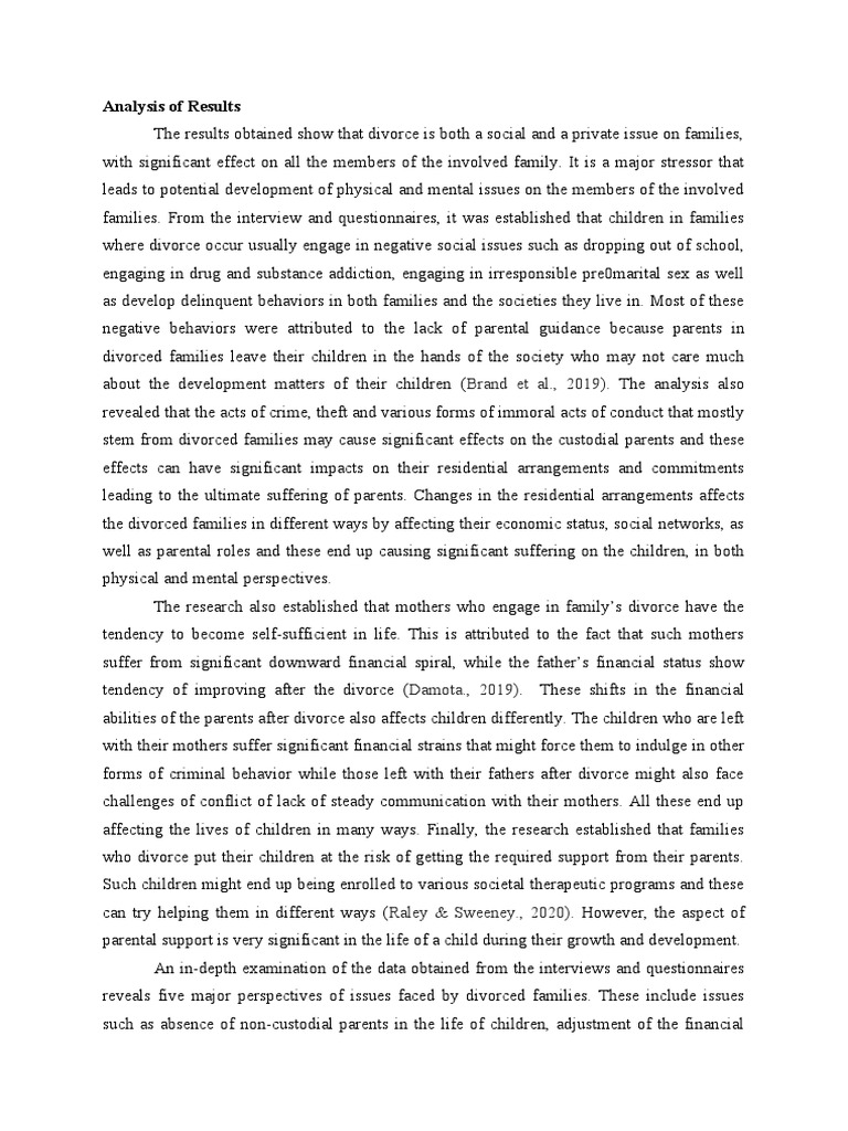 Impact of Divorce on Family Dynamics | PDF | Divorce | Child Custody