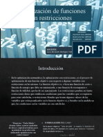 Optimización de Funciones Con Restricciones