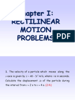 Rectilinear Motion Problems