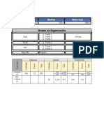 Crear tablas con niveles de organización y conceptos de inventario