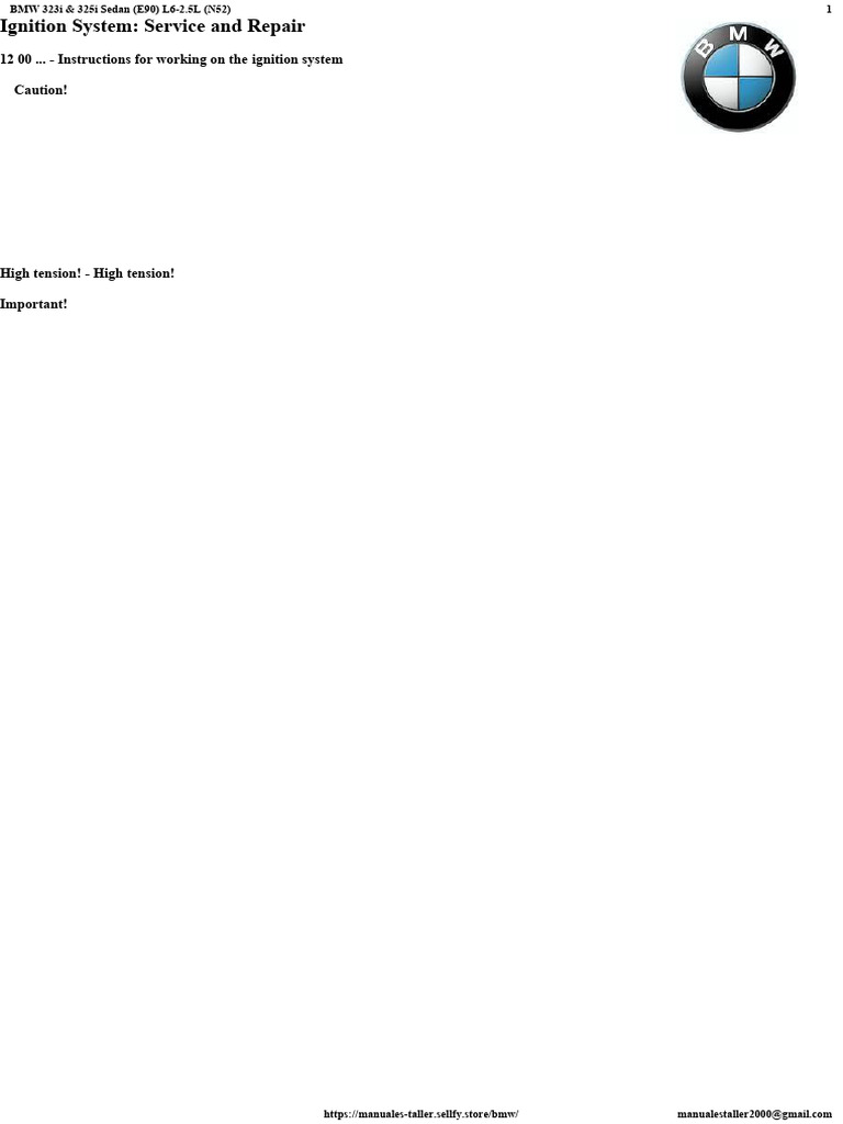 Ignition System: Service and Repair | PDF | Electrostatic Discharge ...
